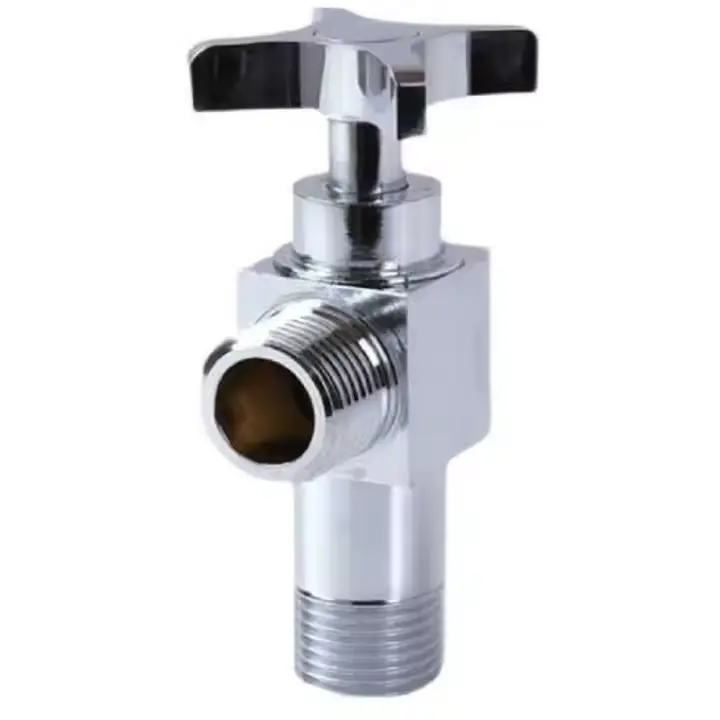 China Brass Angle water valve with G1/2 "thread Angle ball valve Factory, Suppliers