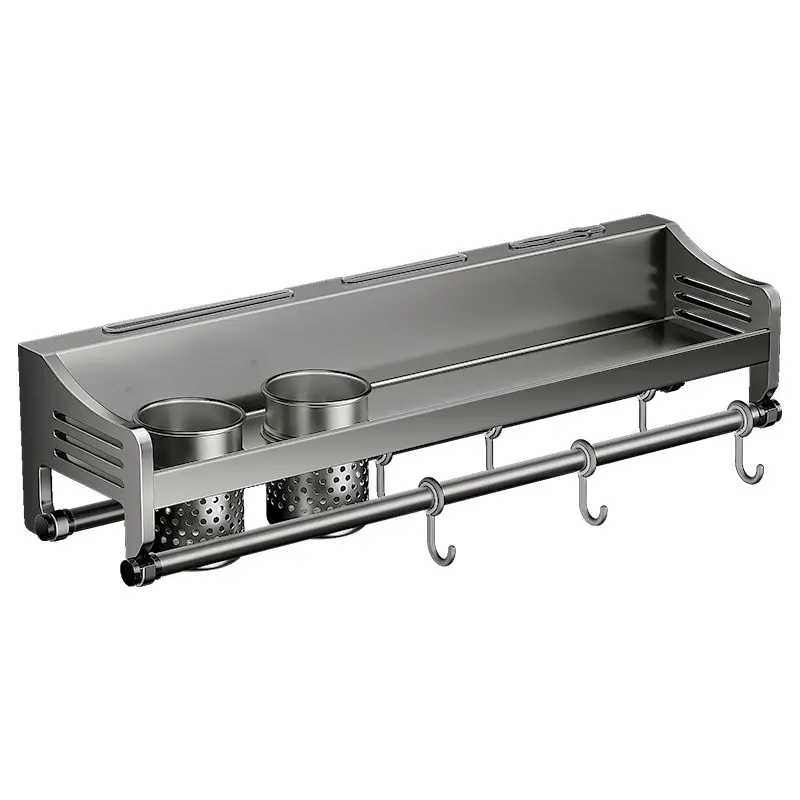 China Kitchen storage rack - stainless steel wall-mounted storage shelf Manufacturers, Factory