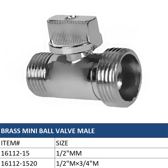 High-Quality Brass Mini Ball Valve with Male Thread Factory, Supplier