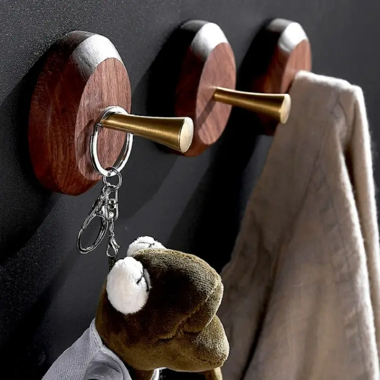 Walnut Wood Coat Hanger Setup