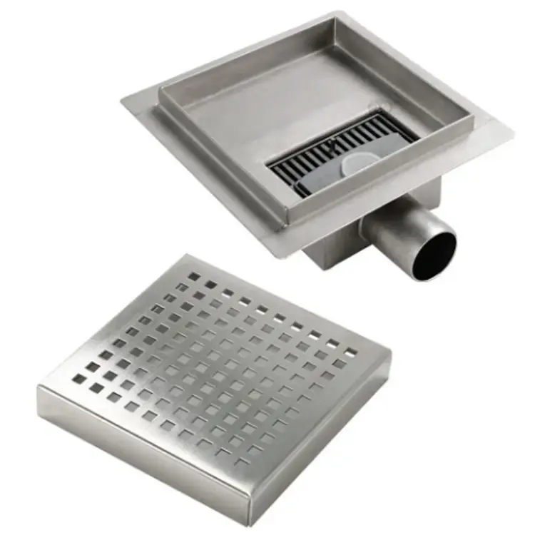 Wholesale Stainless Steel Trap Linear Grid Shower Floor Drain Manufacturers, Factory
