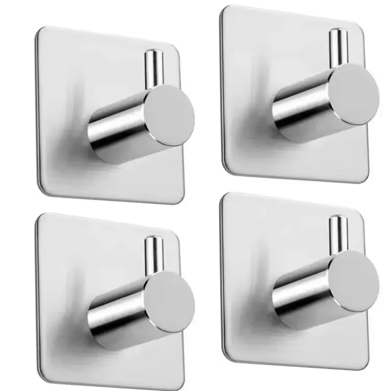 Wholesale Stainless Steel Bathroom Kitchen Adhesive Wall Hook Clothes Hook Manufacturer, Factory