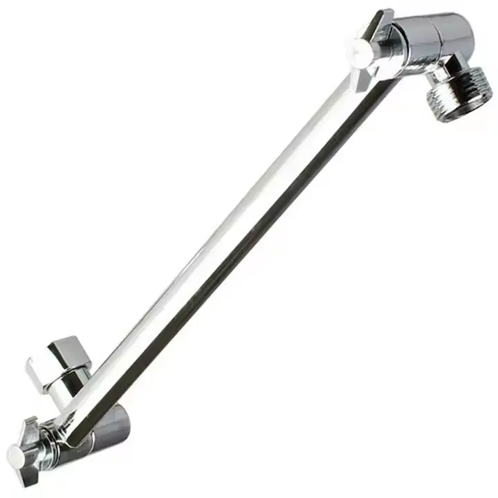 High-Quality Adjustable Brass Shower Head Extension Arm Polished Chrome Shower Arm Manufacturers, Supplier