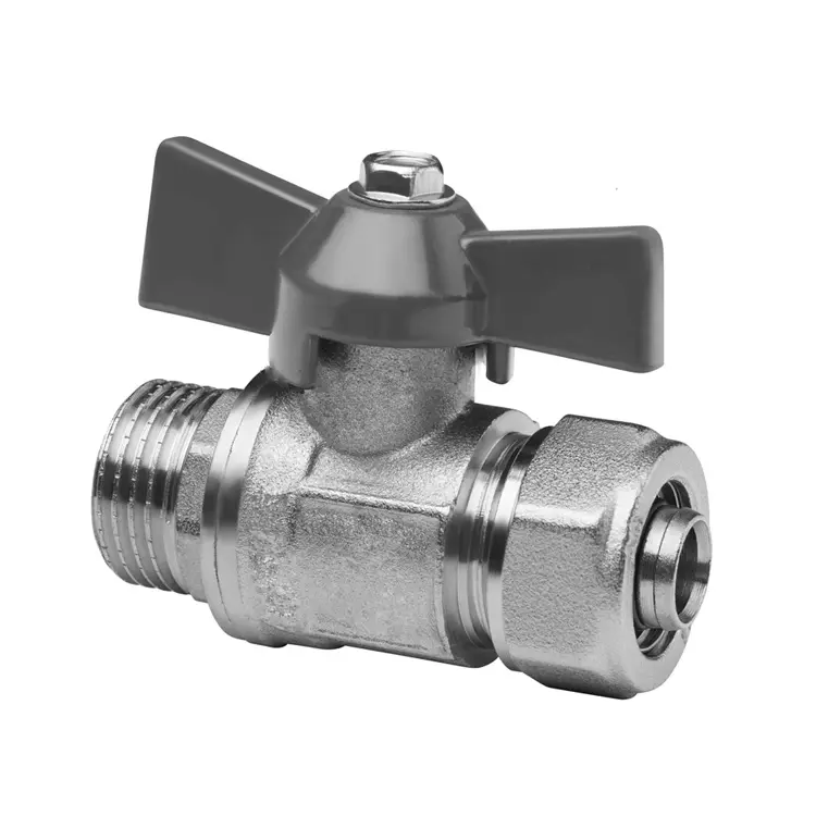 China Brass Ball Valve with Compression Fitting - Leak - Proof & Easy Installation Manufacturers, Suppliers