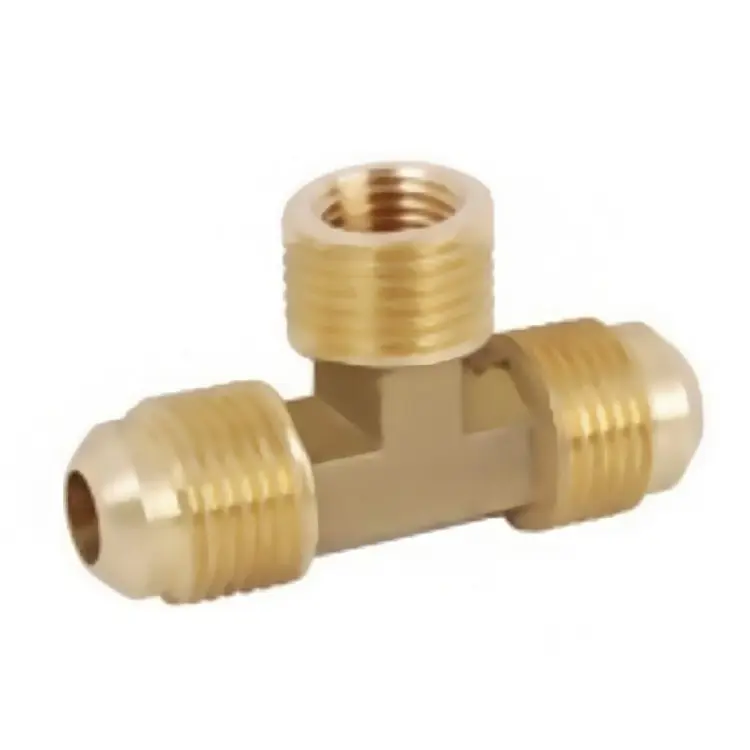 Wholesale Brass Tee Pipe Fittings - 3-Way Connection, Multi-Purpose Plumbing Factories, Supplier