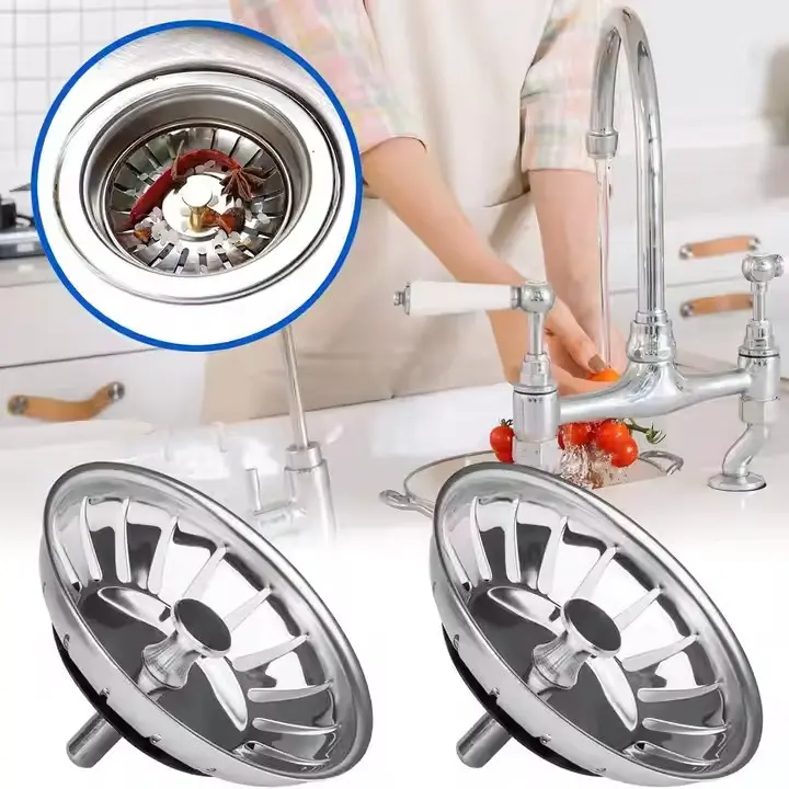 Stainless Steel Kitchen Sink Strainer Detail View