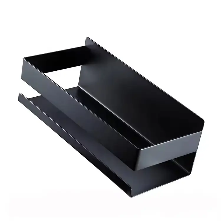 High-Quality Stainless Steel Black Wall-mounted Bathroom Shelf Suppliers, Supplier