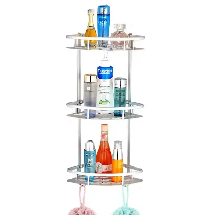 High-Quality Bathroom Kitchen Corner Wall Shelf 3 Layers Triangular Shower Caddy Bathroom corner shelf. Manufacturer, Supplier
