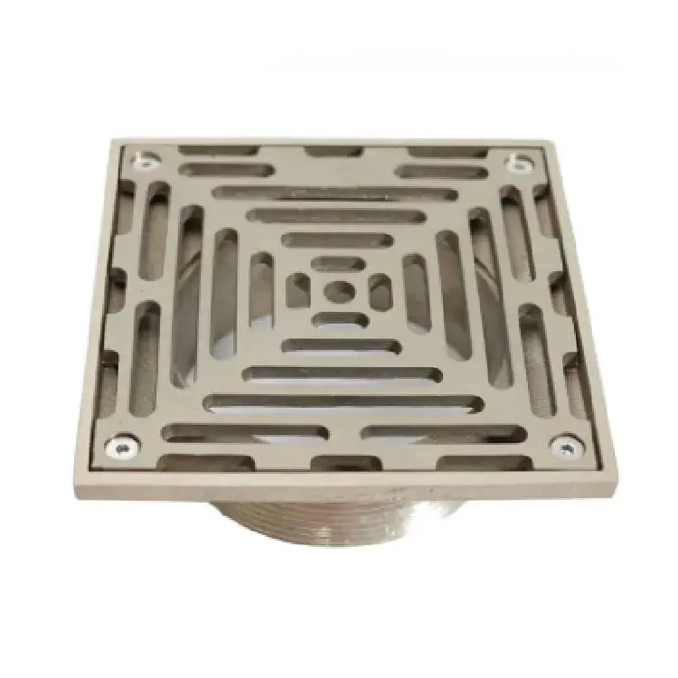 China Bathroom Square Nickel Bronze Strainer For Shower Floor Drain Manufacturer, Factory