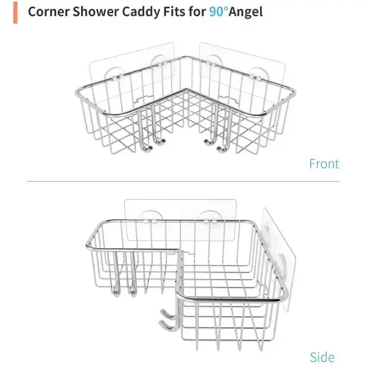 High-Quality Stylish Stainless Steel Wall-mounted Bathroom Corner Shelf Factory, Suppliers