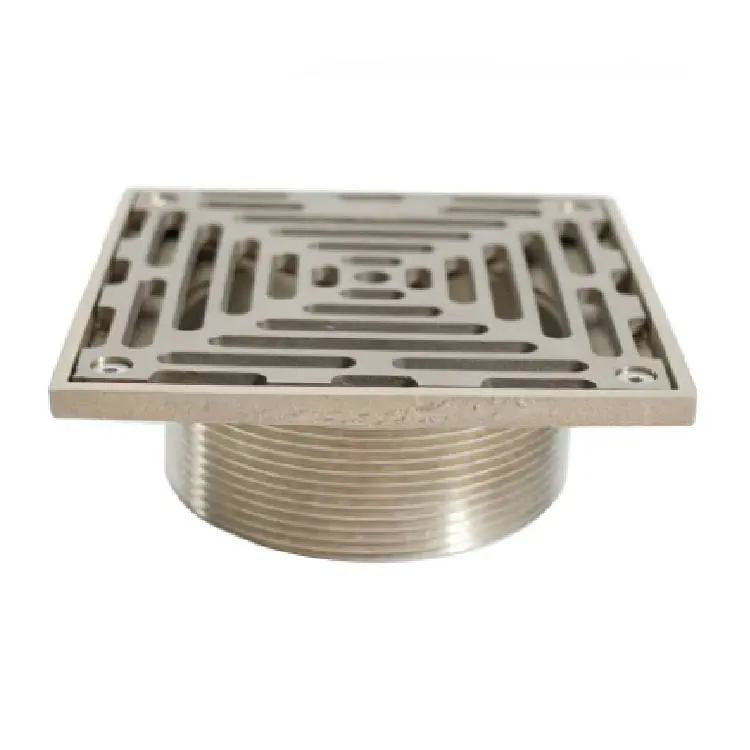 China Bathroom Square Nickel Bronze Strainer For Shower Floor Drain Manufacturer, Factory