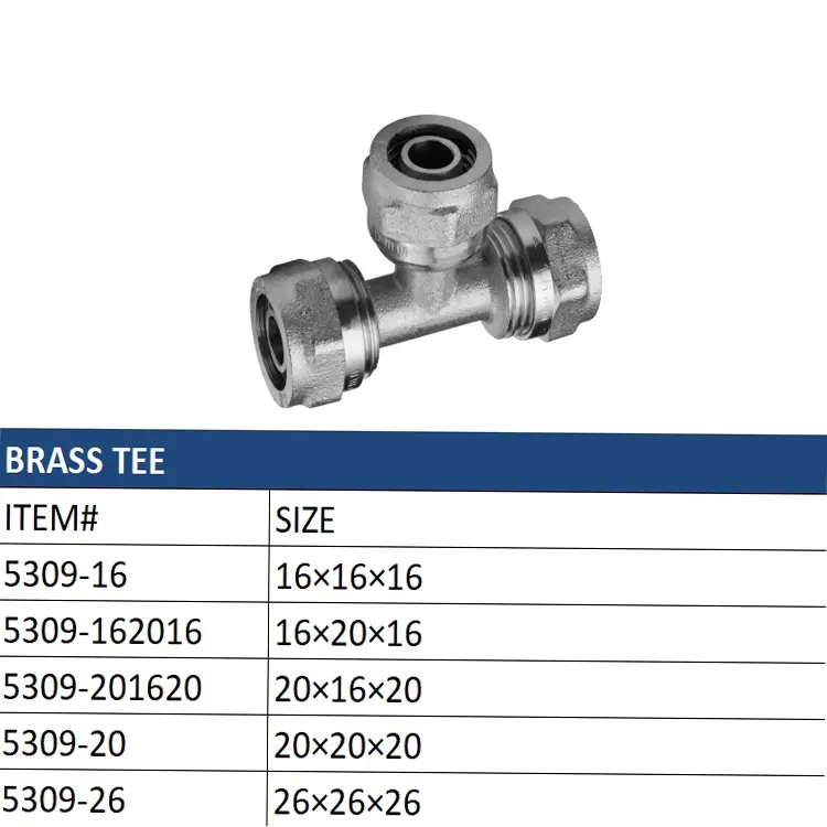 High-Quality High - Quality Durable Brass Tee Plumbing Fittings for Installation Manufacturers, Supplier