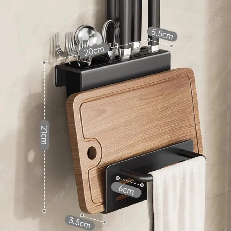 Wholesale Multifunctional Kitchen Wall Storage Rack Knife Stand Storage Rack Manufacturers, Factory