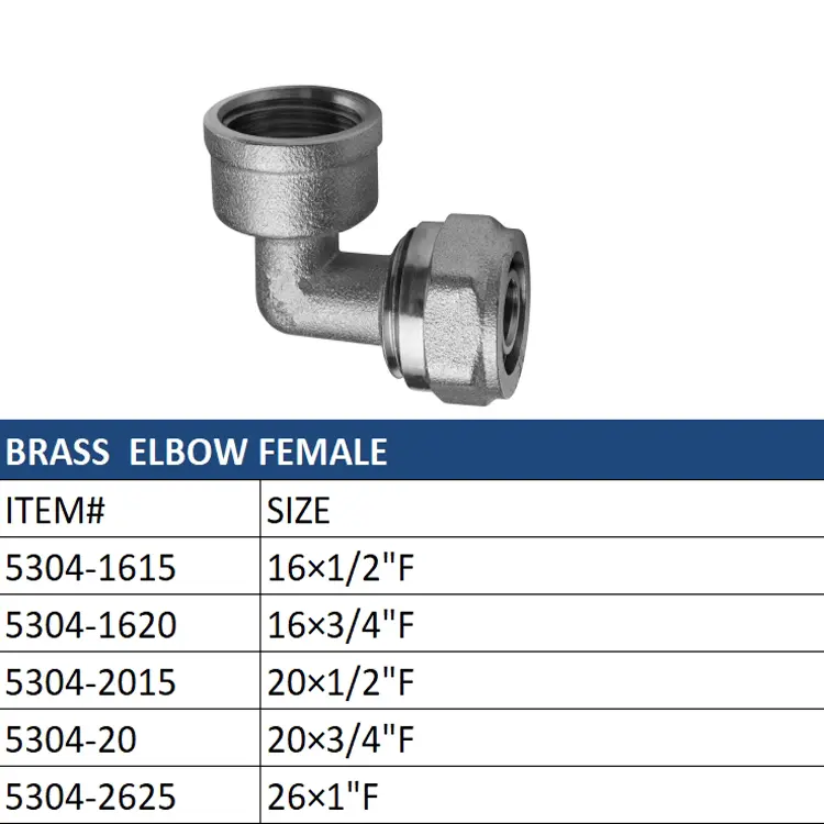 High-Quality Brass Elbow Pipe Fittings Set: Female & Male Threaded Manufacturer, Factories