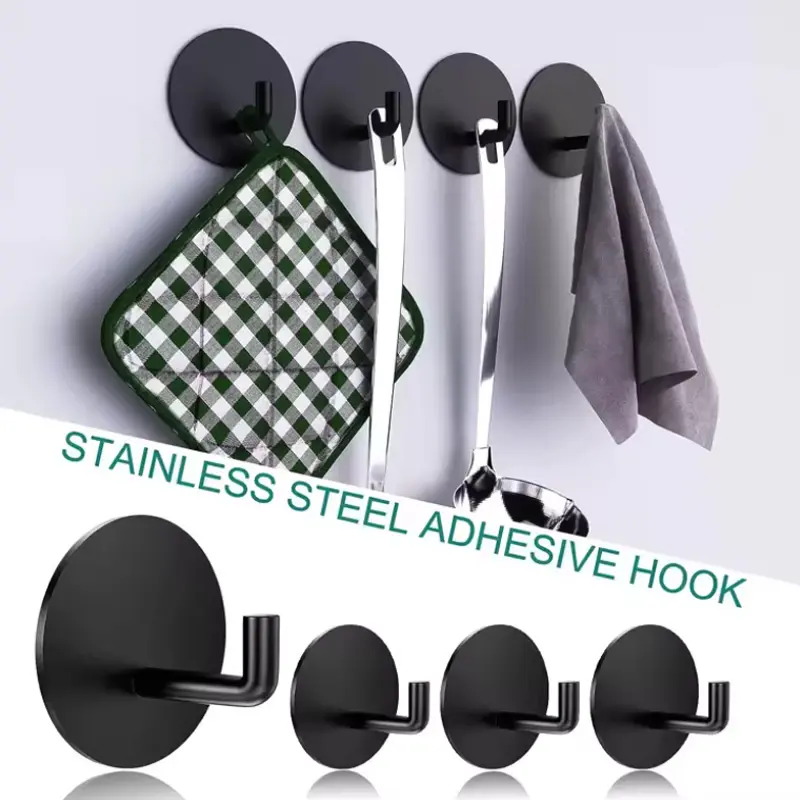 Wholesale Bathroom Waterproof Stainless Steel Adhesive Hook 3M hook Suppliers, Supplier