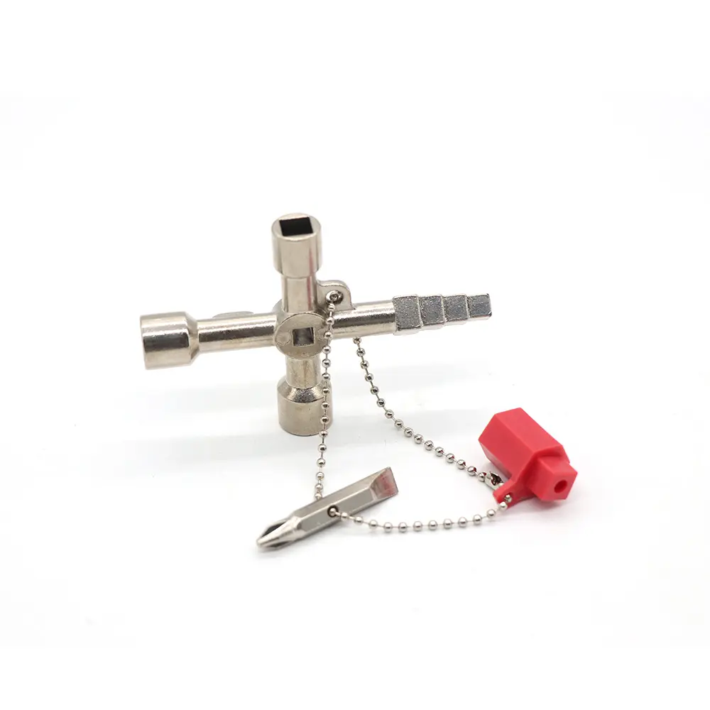 Wholesale Cross key with accessories electric mechanical switch cabinet key Factory, Supplier