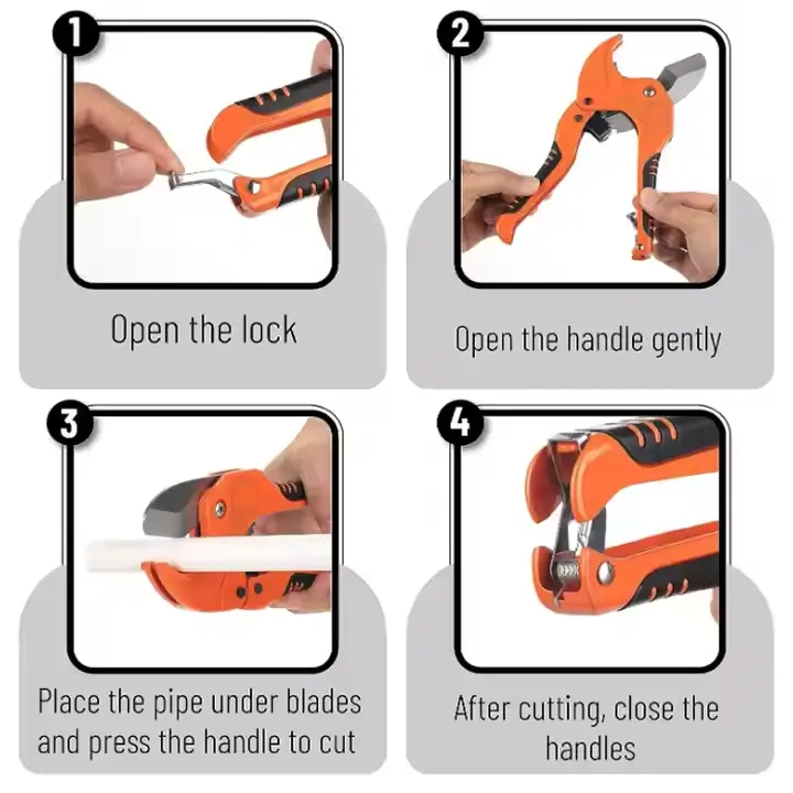High-Quality plastic pipe Ratchet Cutter pipe tube scissors stool Factory, Suppliers