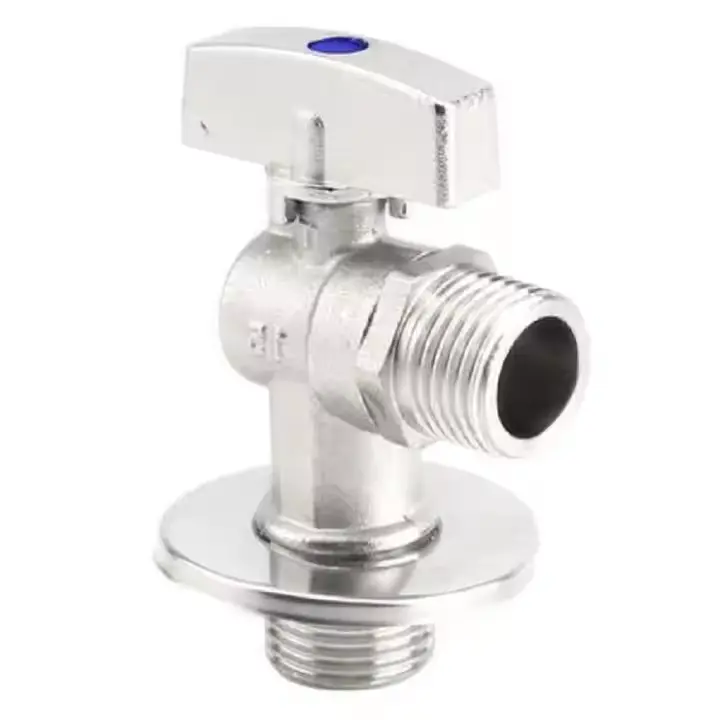 China Brass Angle water valve with G1/2 "thread Angle ball valve Factory, Suppliers