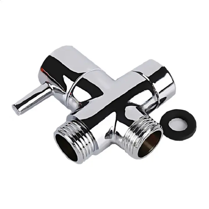 Wholesale Bathroom high quality brass three-way water distributor Angle valve Manufacturers, Suppliers