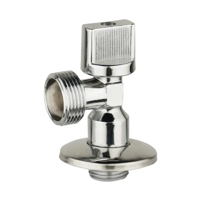 China Brass Angle Valve with Chrome Plate and Rosette Suppliers, Supplier