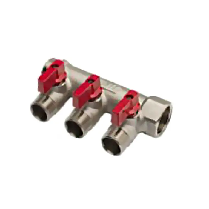 High-Quality Brass Linear Manifold with Male Connections - Reliable Fluid Distribution Solution Manufacturer, Factory
