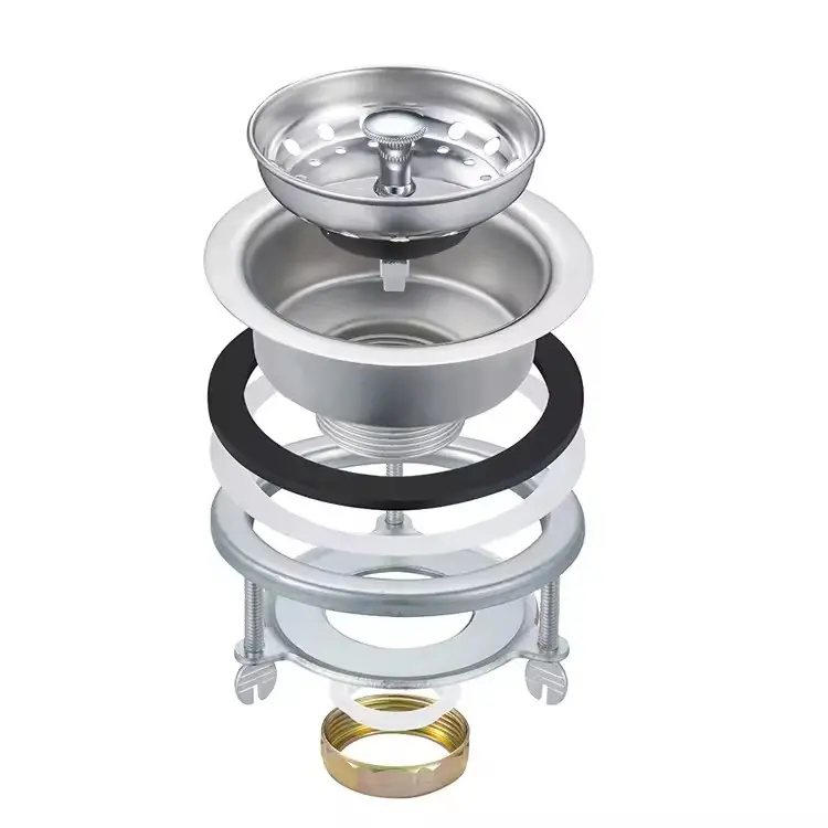 Wholesale 113mm Stainless Steel Drain for Single and Double Sink Sink Strainer Factories, Factory