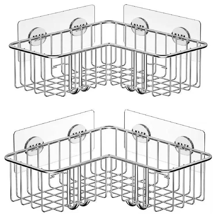 High-Quality Stylish Stainless Steel Wall-mounted Bathroom Corner Shelf Factory, Suppliers