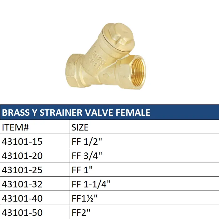High-Quality Brass Y Strainer Valve FM - Robust Design Ensures Reliable Debris Filtration Manufacturers, Factories