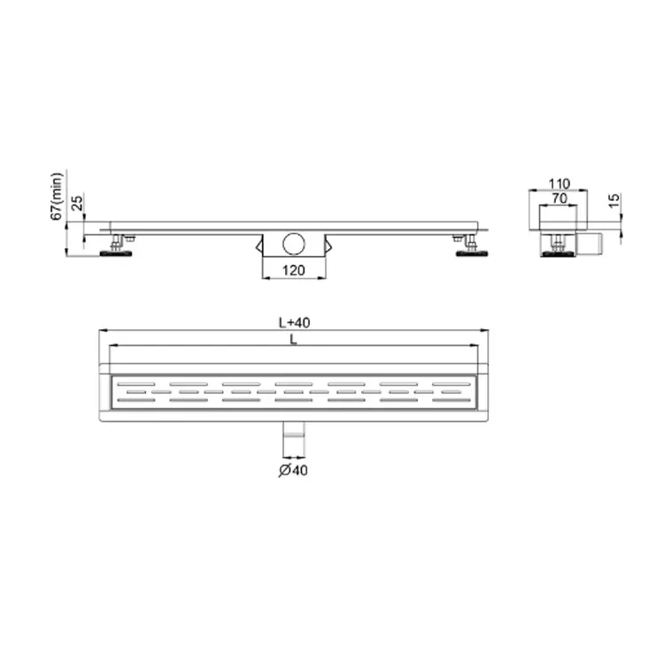 Wholesale Premium Linear Shower Drain: Durable Construction Manufacturer, Supplier