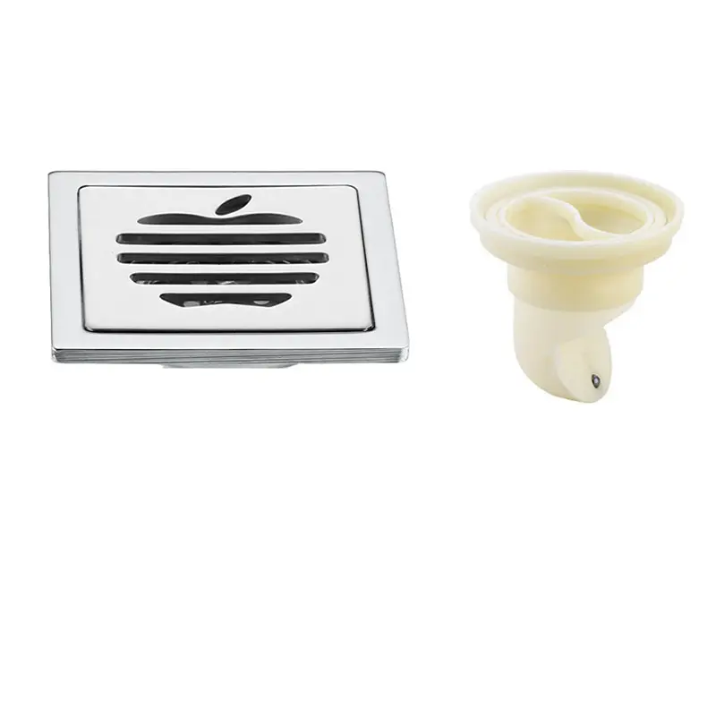 China Stainless steel square apple bathroom deodorant copper core floor drain Manufacturer, Factories