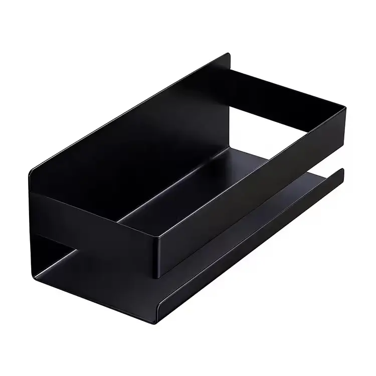 High-Quality Stainless Steel Black Wall-mounted Bathroom Shelf Suppliers, Supplier