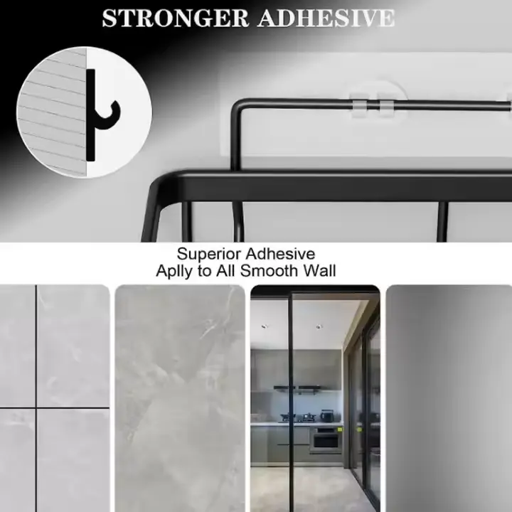 High-Quality Black Shower Shelves for Inside Shower with Soap Caddy Factories, Supplier