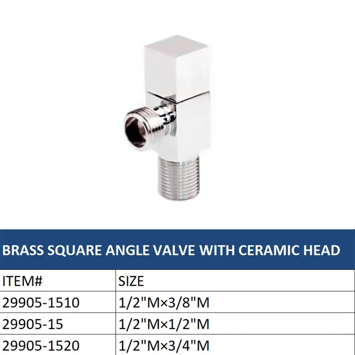 Wholesale Brass Angle Valve with Tri - Handle, Chrome Plate and Rosette Factory, Supplier