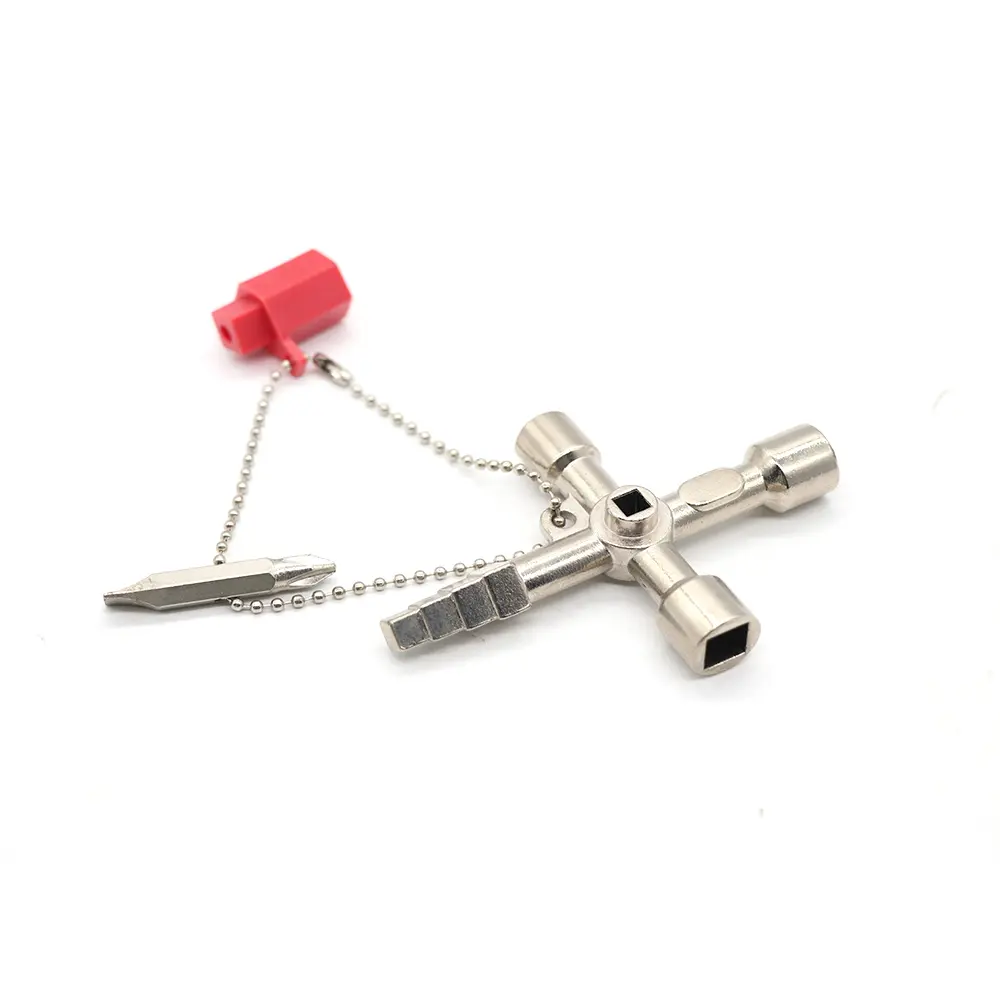 Wholesale Cross key with accessories electric mechanical switch cabinet key Factory, Supplier