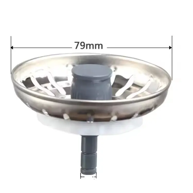 Wholesale SS 304 79mm Sink Plug Stainless Steel Kitchen Pop up Sink Stopper Manufacturer, Supplier