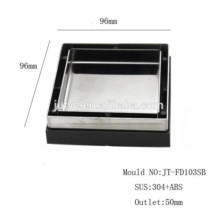 Invisible Floor Drain Components and Structural Design Drawing