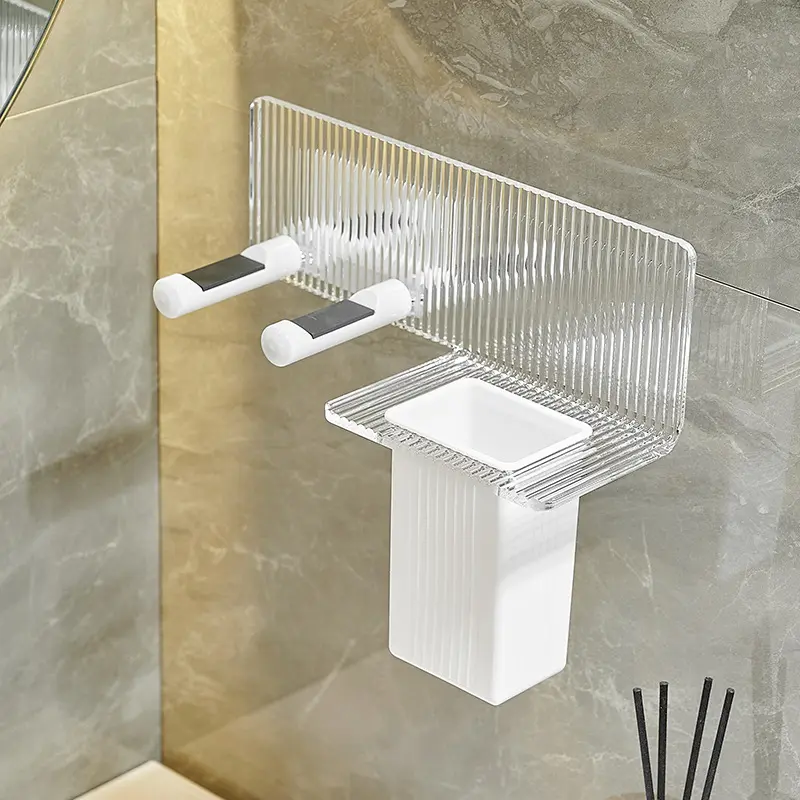 High-Quality Bathroom acrylic hair dryer storage rack and hanging hook Manufacturer, Suppliers