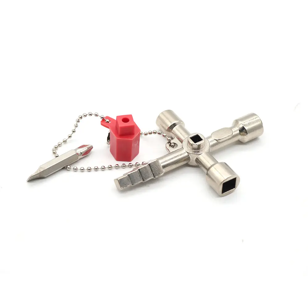 Wholesale Cross key with accessories electric mechanical switch cabinet key Factory, Supplier