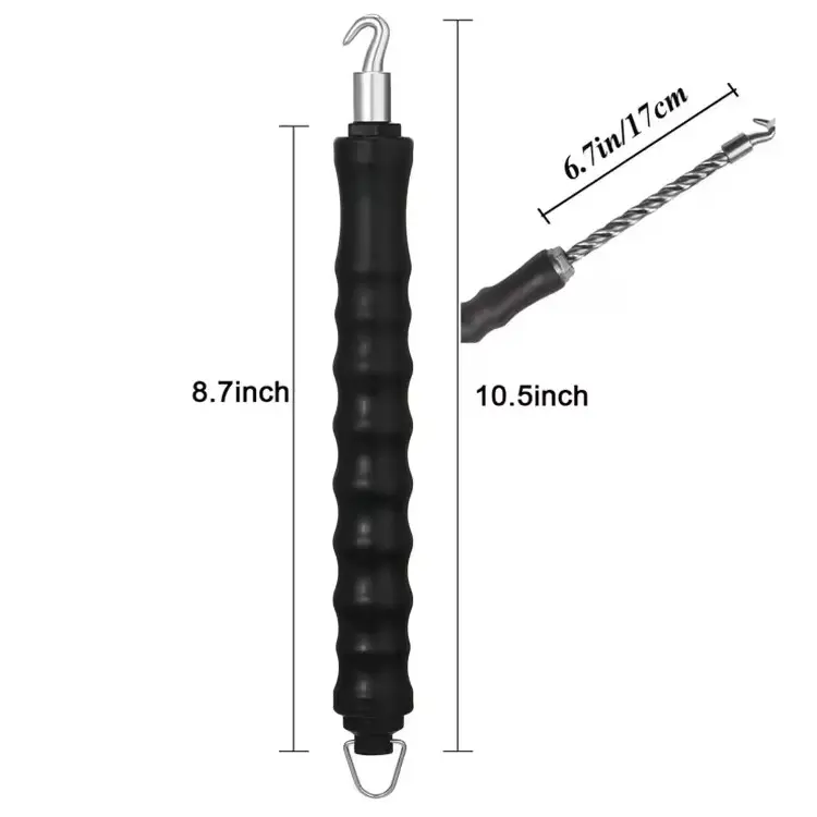China Screw type steel bar hook with small ring bent hook Factories, Suppliers