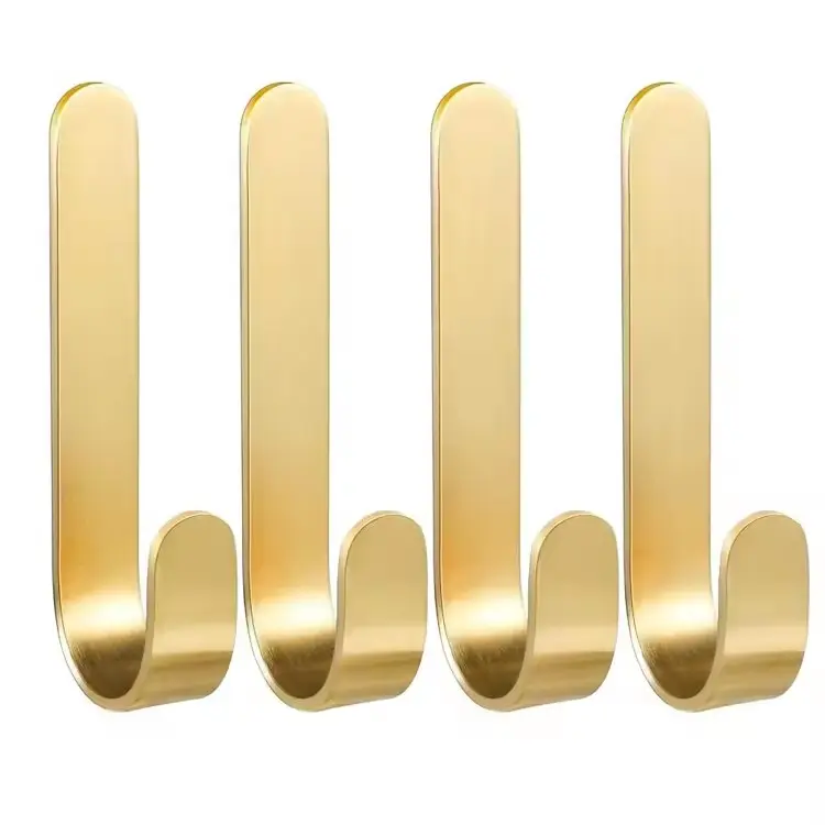 High-Quality Self-Adhesive Matte Brass Heavy Duty Copper Wall Hooks For Door Wall Manufacturers, Suppliers