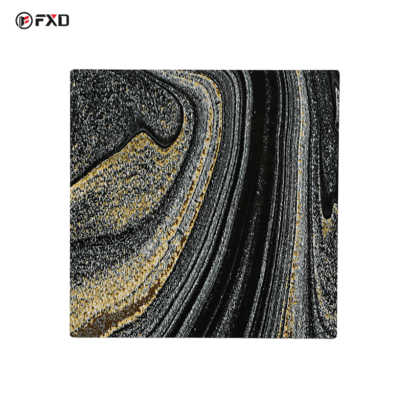 Hot Sale 3mm 4X8 Alternative UV Spc WPC Board Marble Effect Carbon Fiber Panels Bamboo Carbon Crystal Wall Panel PVC Marble Sheet for Wall Decoration