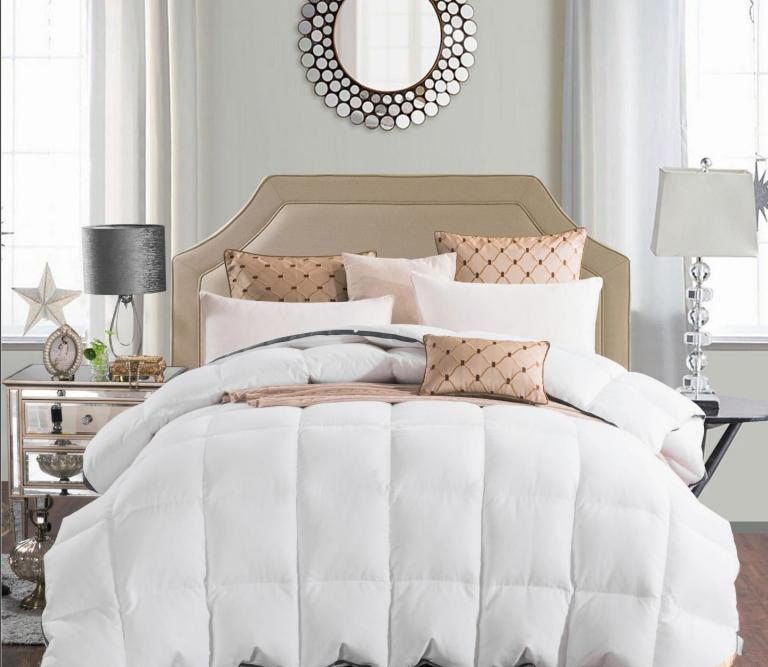 China Manufacturer Wholesale 30% White Duck Down 70% Feather Custom Box Baffles Design All Season Hotel / Home Bedding Comforter Duvet Insert