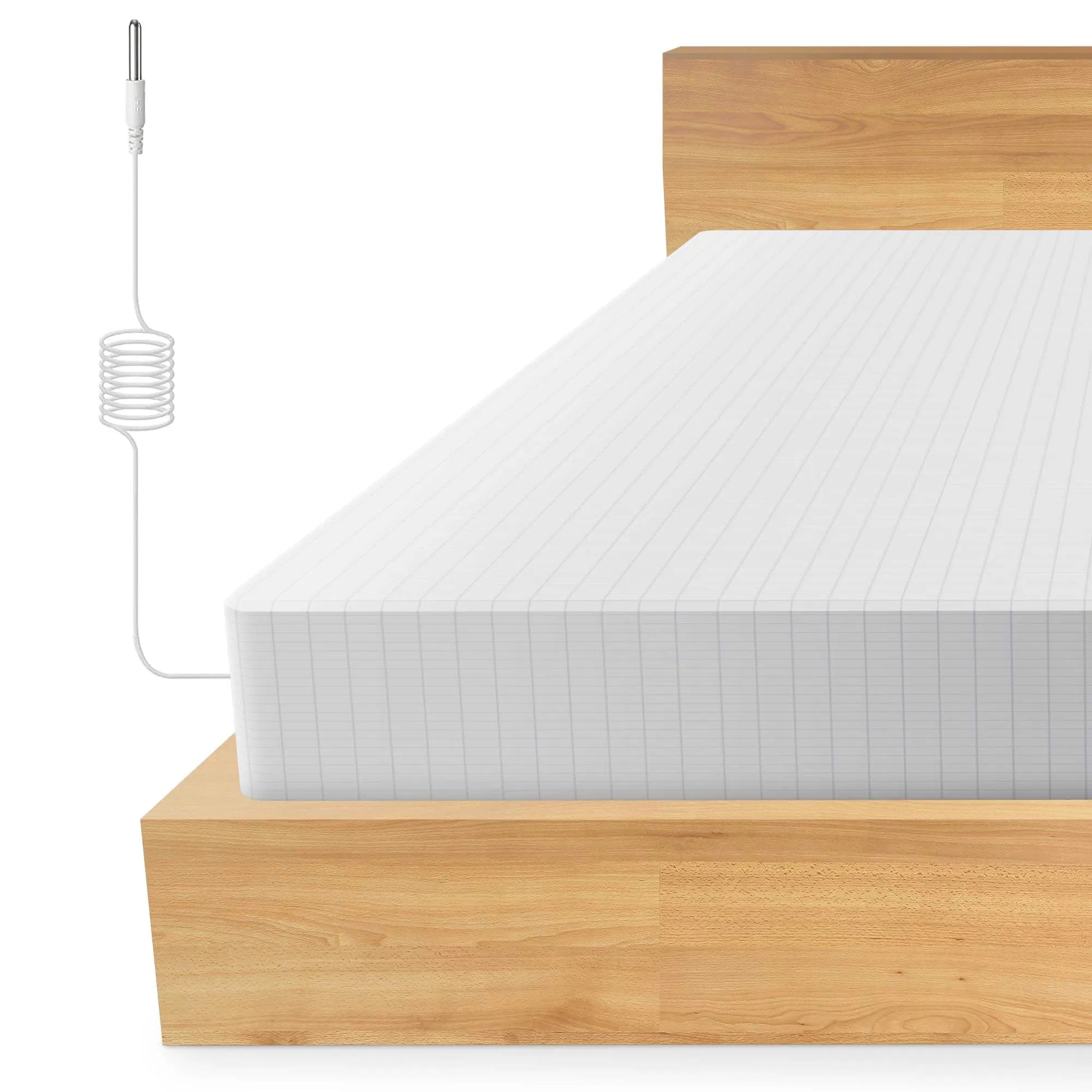 Healthy Sleep Silver Fiber Organic Cotton Earthing Anti-Radiation Fitted Sheet