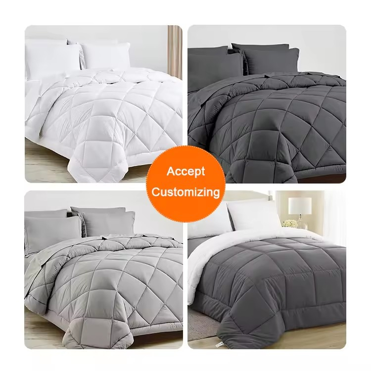 Microfiber Comforter, Duvet with Virgin Hollow Fiber Filling for Home Textile Bedding