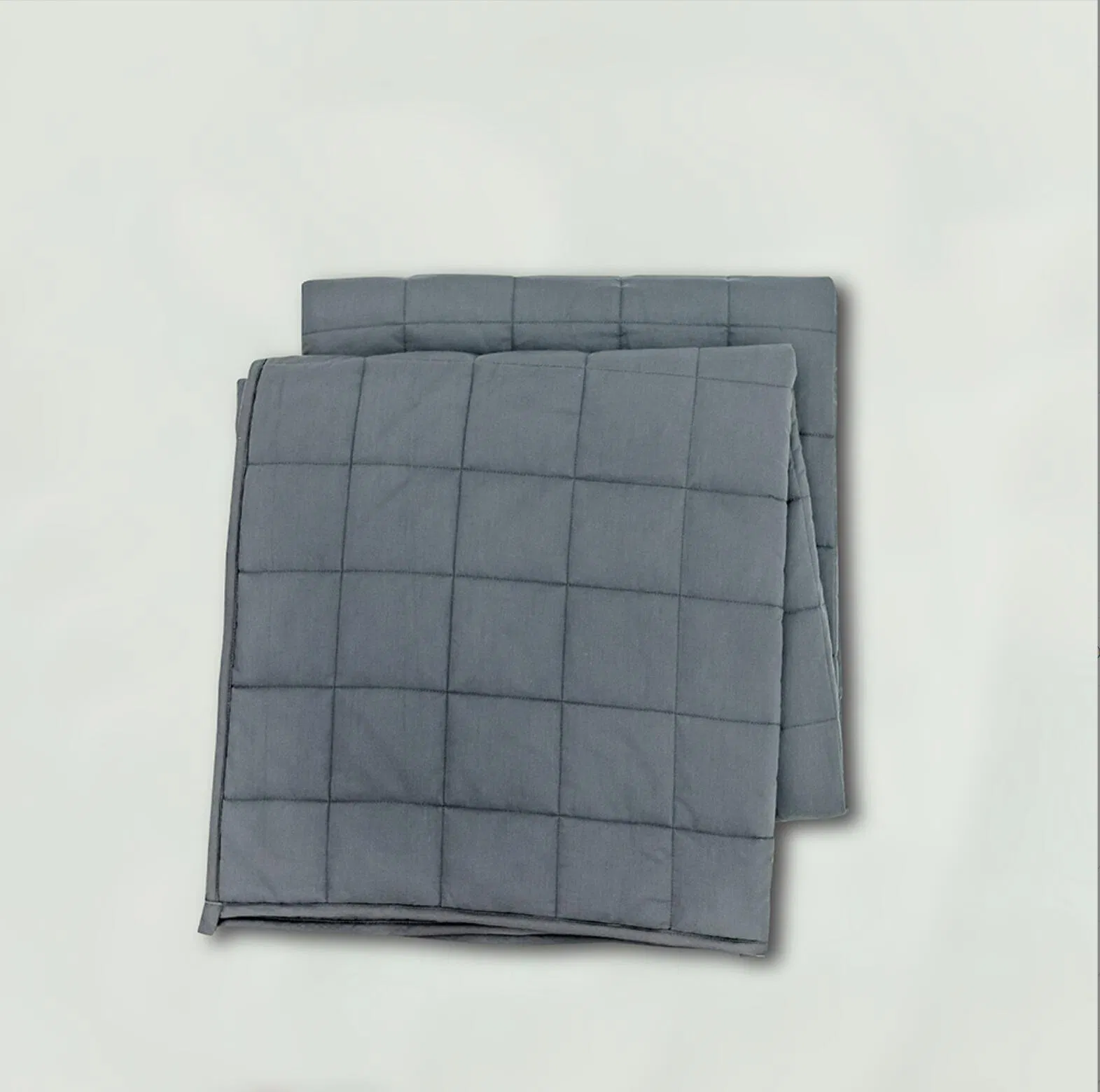 Gray Color Sleep Helping Cotton Gravity Weighted Blanket