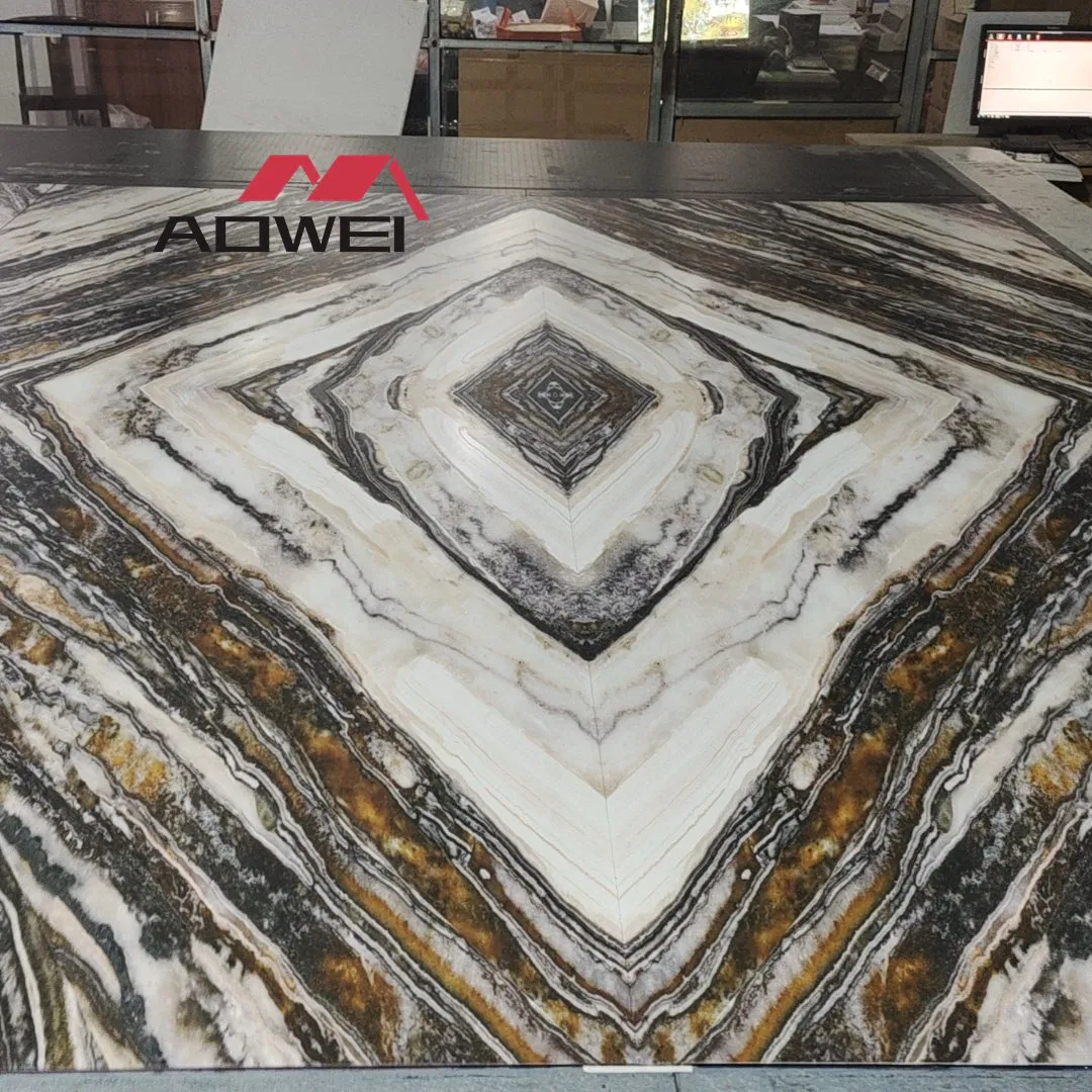 Premium 1220X2440mm PVC Marble Sheet with Bamboo Charcoal Fiber
