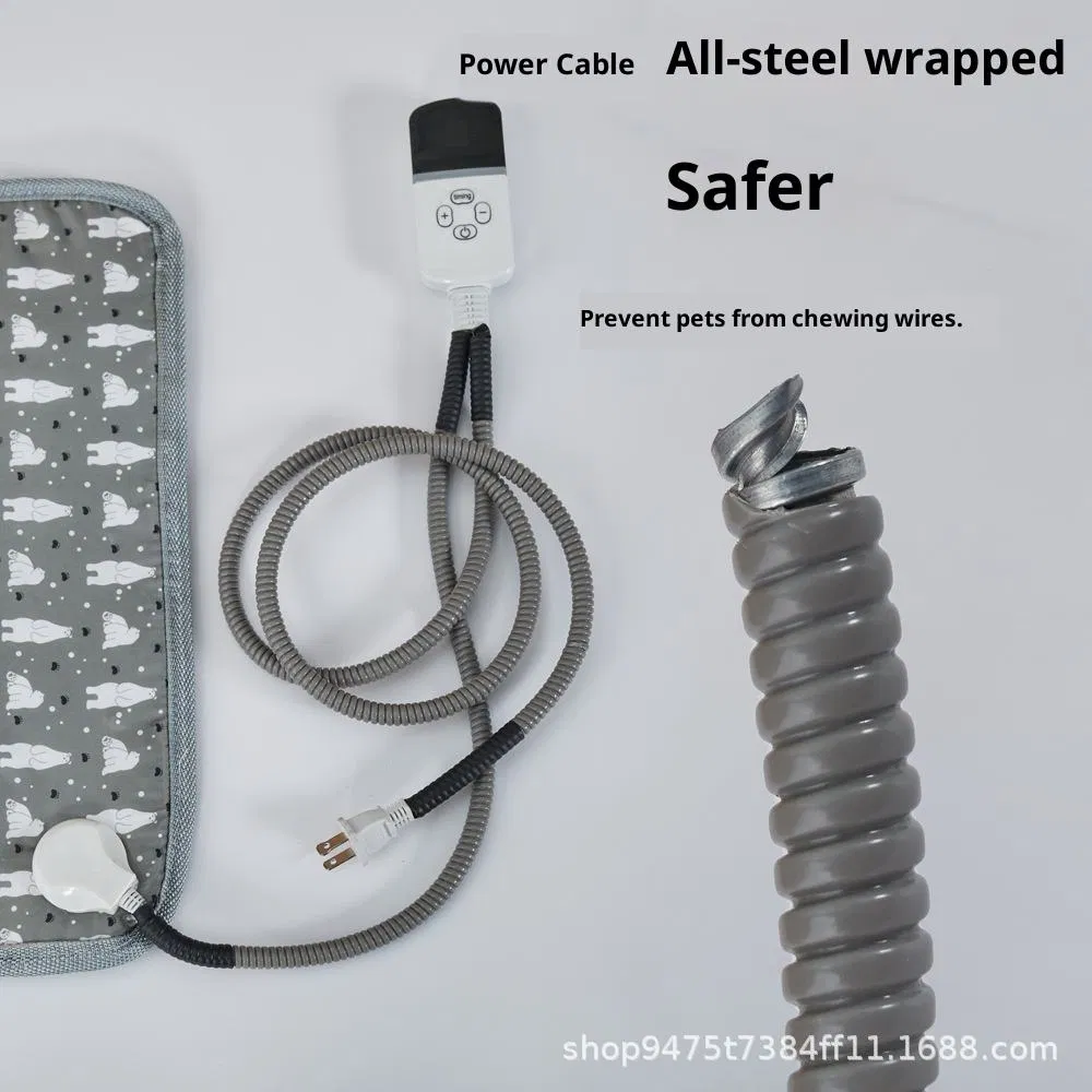 Waterproof Winter Pet Heating Pad 110V Electric Blanket for Dogs Pet Product Living Room Use