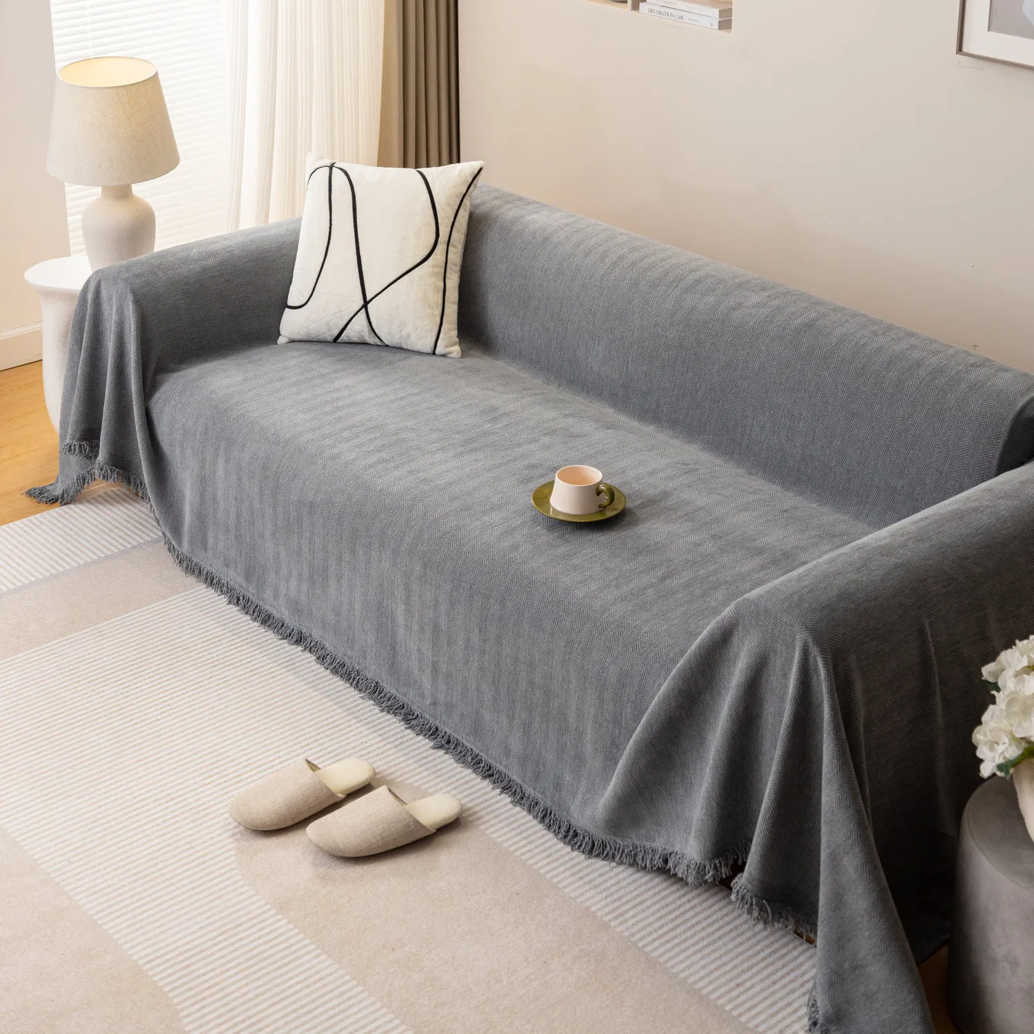 Four Season Office and Home Universal Anti Cat Scratch Sofa Polyester Blanket