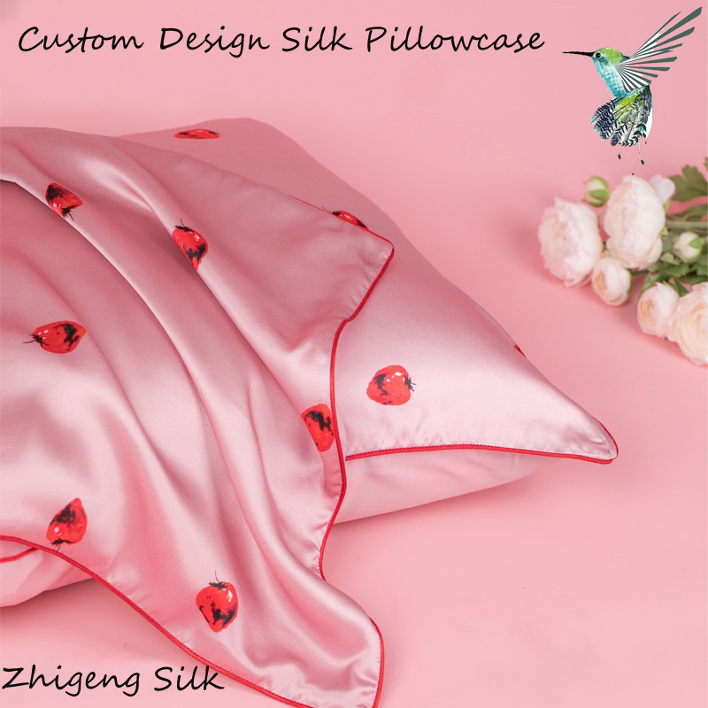 Custom 100% Silk Pillowcase Mulberry Silk Pillowcase