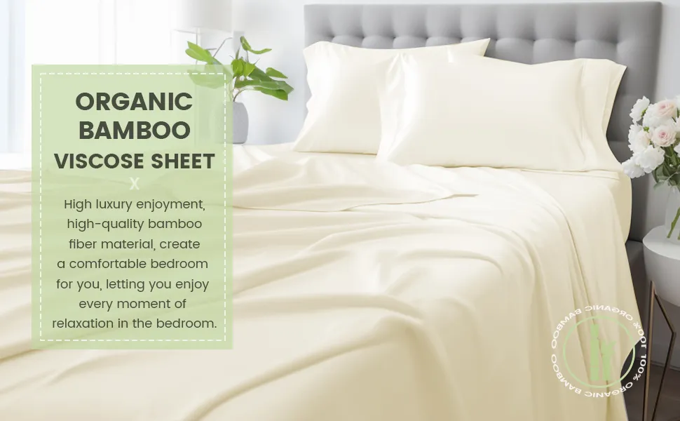 Luxurious Organic Bamboo Viscose Sheets
